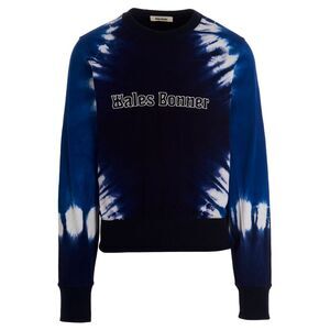Wales Bonner Men Logo Embroidery Tie Dye Sweatshirt